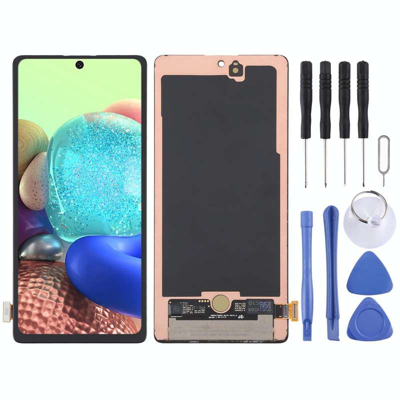 Original Super AMOLED LCD Screen for Samsung Galaxy A71 5G / A Quantum SM-A716 With Digitizer Ful...