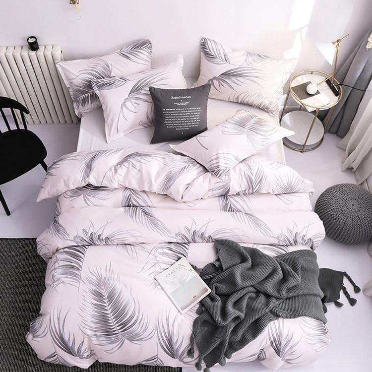 Luxury Bedding Black Marble Pattern Set Sanded Printed Quilt Cover Pillowcase, Size:228x228 cm(Fe...