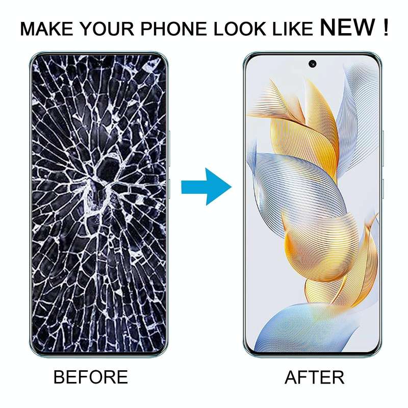 For Honor 90 Original LCD Screen Digitizer Full Assembly with Frame (Silver)