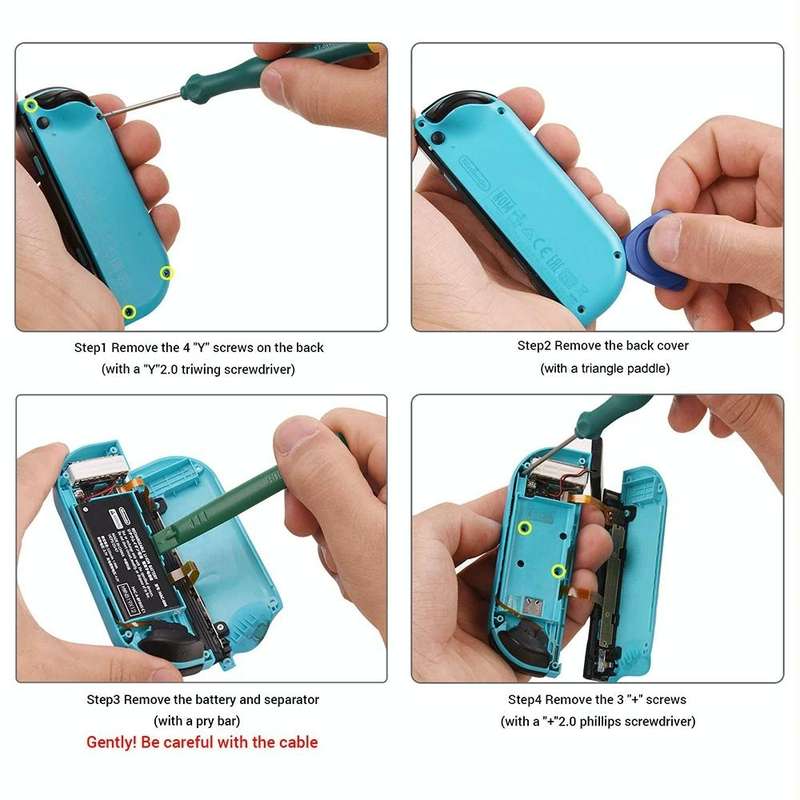 32 In 1 Kit For Nintendo Switch Joycon Joystick Thumb Stick Repair Tool