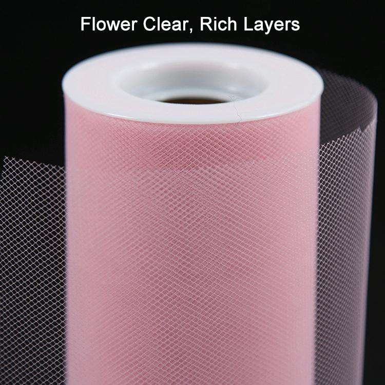 Fashion 20D Polyester Tulle Roll, Wedding Birthday Decoration Decorative Crafts Supplies, Total L...