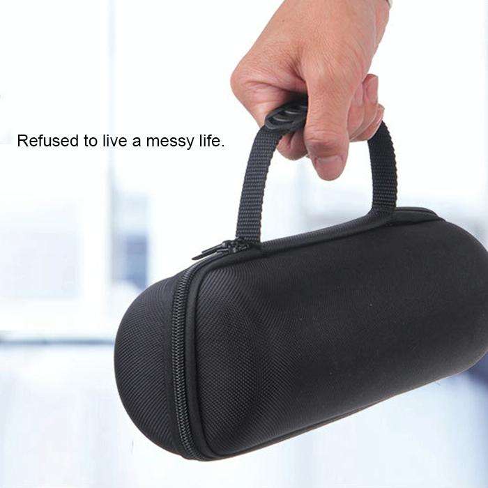 2 in 1 Hard PU Carry Zipper Storage Box Bag + Soft Silicone Cover for JBL Charge 3 Bluetooth Spea...