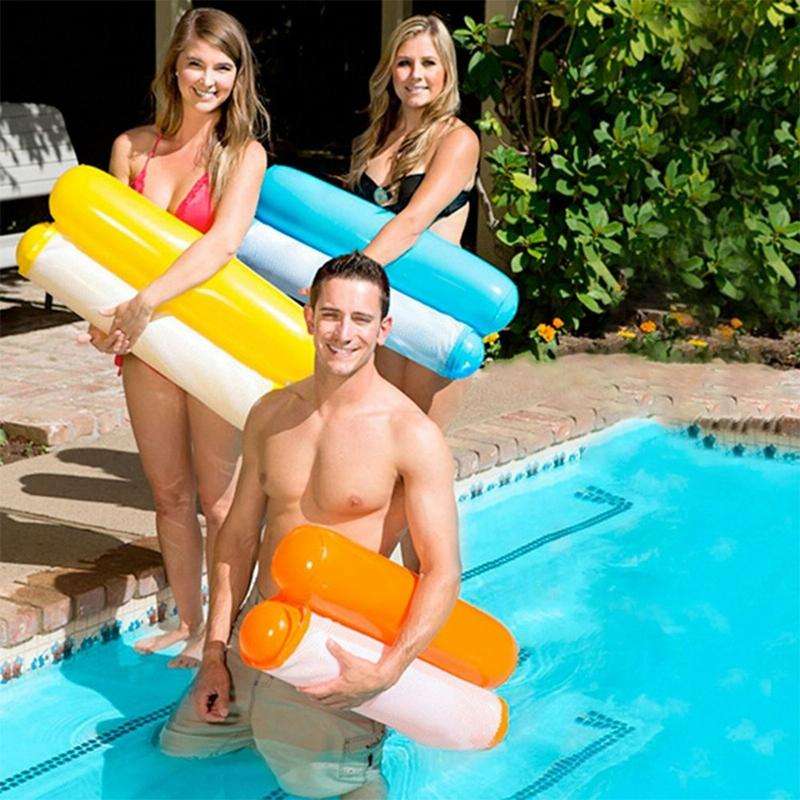 Foldable Double-purpose Backrest Float Hammock with Net, Size: 130x73cm (Pink)