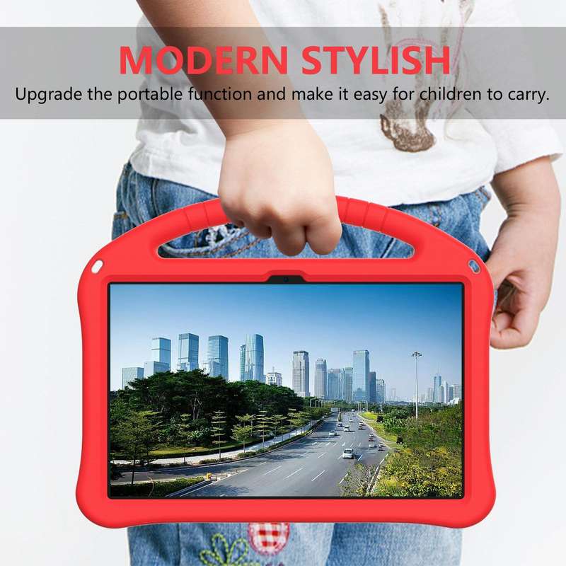 For Honor Pad X9 EVA Shockproof Tablet Case with Holder(Red)