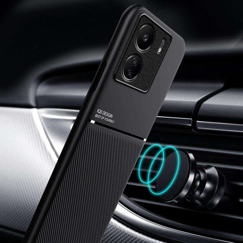 For Xiaomi Redmi 13C Classic Tilt Strip Grain Magnetic Shockproof PC + TPU Phone Case(Green)