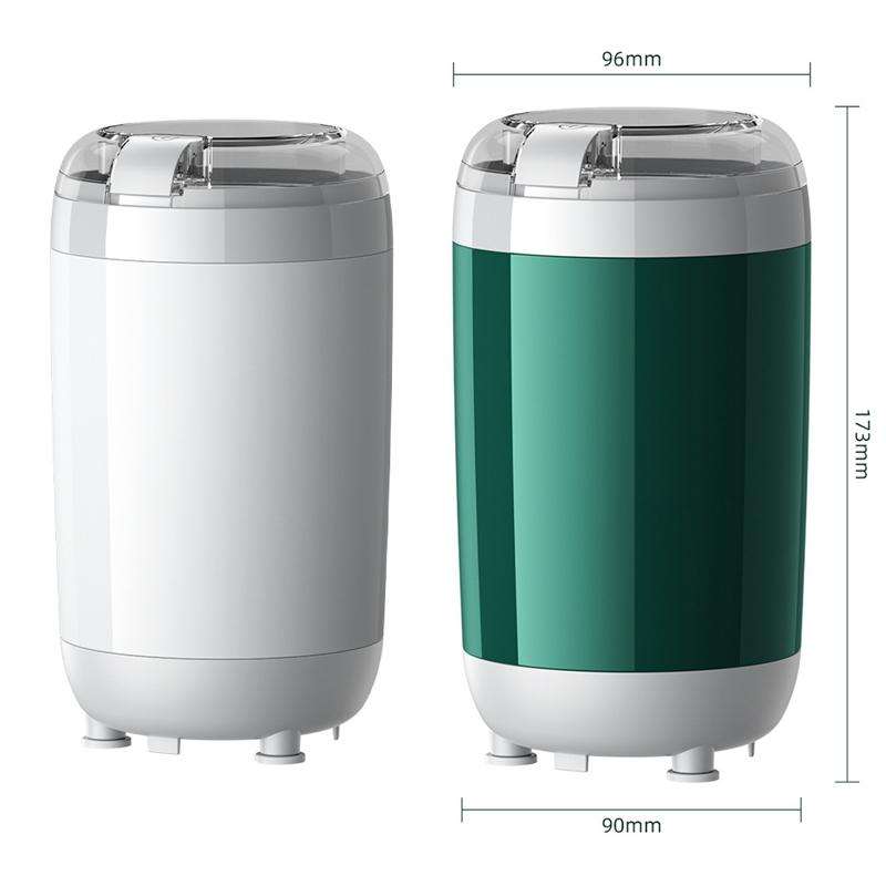 Coffee Beans Grinding Machine Home Small Mill Powder Machine Baby Complement Machine, CN Plug(Green)