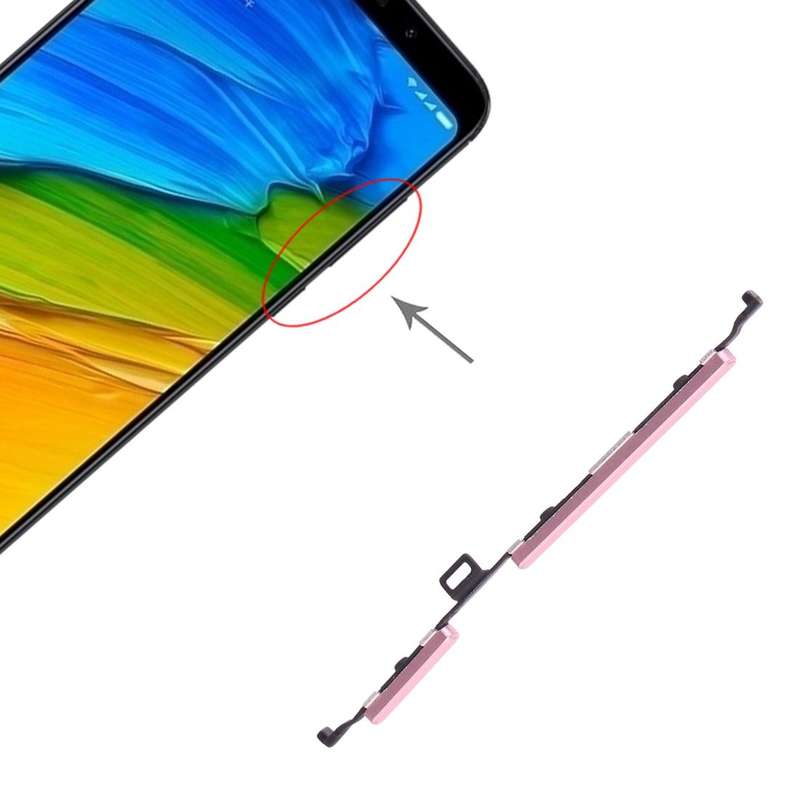 Power Button and Volume Control Button for Xiaomi Redmi 5 Plus(Pink)