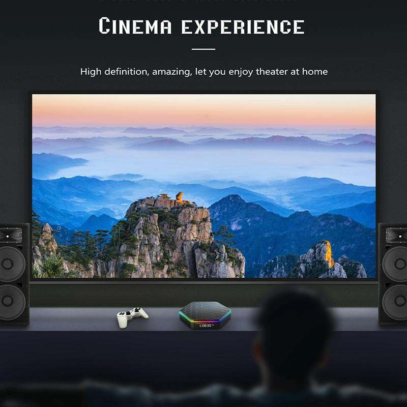 T95Z Plus 8K WiFi6 Android 12.0 Smart TV Box with Remote Control, 2GB+16GB, Allwinner H618 Quad-C...