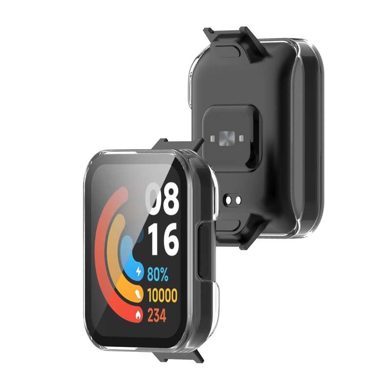 For Xiaomi Redmi Watch 2 Lite PC Toughened Film All-in-One Full-Enclosed Case(Blue)