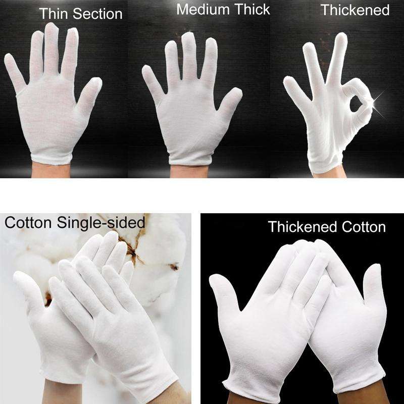 12 Pairs Pure Cotton Working GlovesThickened Cotton