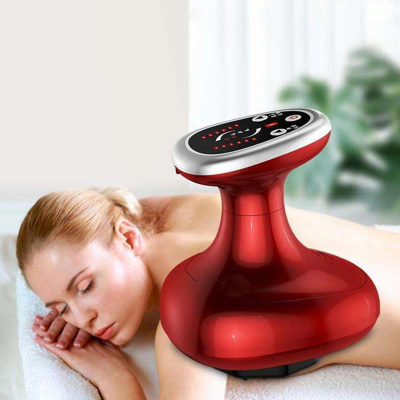 Multifunctional Electric Scraping Instrument Meridian Massager, Style:806 Direct Plug(Red)