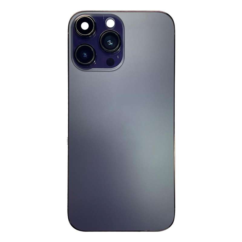 Back Housing Cover with Appearance Imitation of iP14 Pro Max for iPhone XR(Purple)