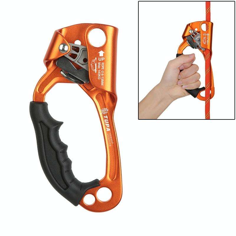 XINDA TP-8606 Outdoor Rock Climbing Aerial Work Anti-fall Handheld Rope Gripper for 8-12mm Diamet...