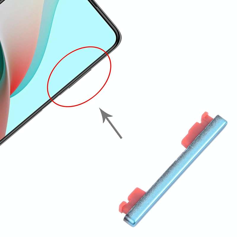 Volume Control Button for Xiaomi Redmi Note 9 5G / Redmi Note 9T M2007J22C M2007J22G J22 (Blue)