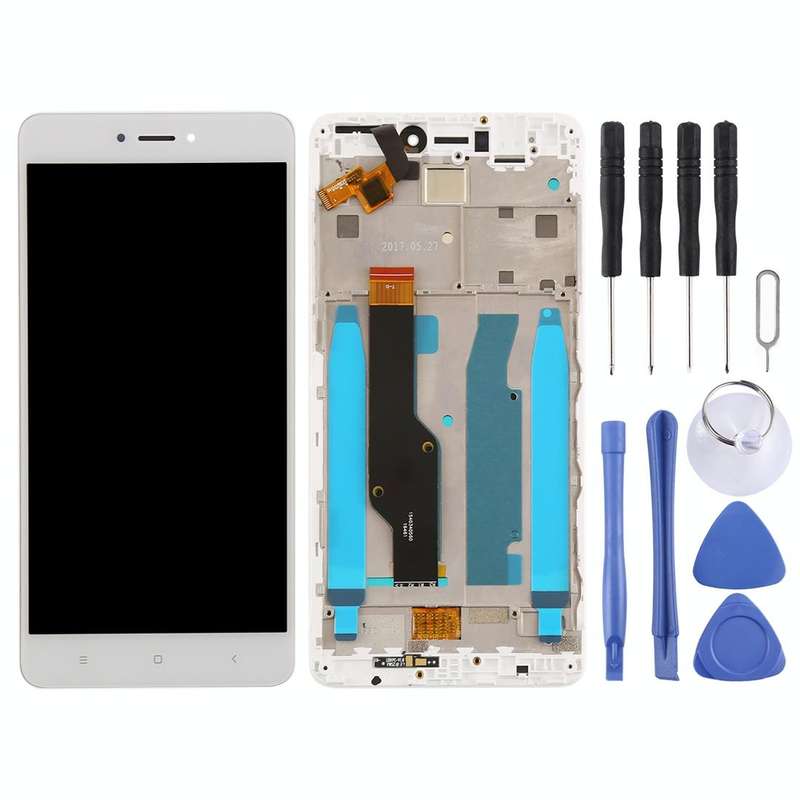 TFT LCD Screen for Xiaomi Redmi Note 4X Digitizer Full Assembly with Frame(White)