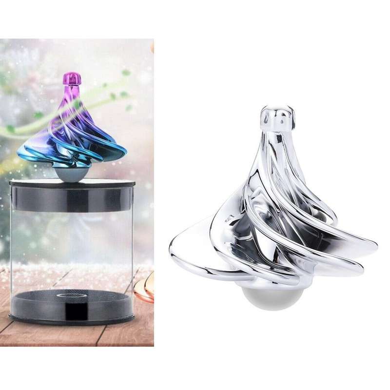 Air Aerodynamic Wind Gyroscope Blown Spin Silent Stress Relief Toys WinSpin Wind Fidget Spinner(S...