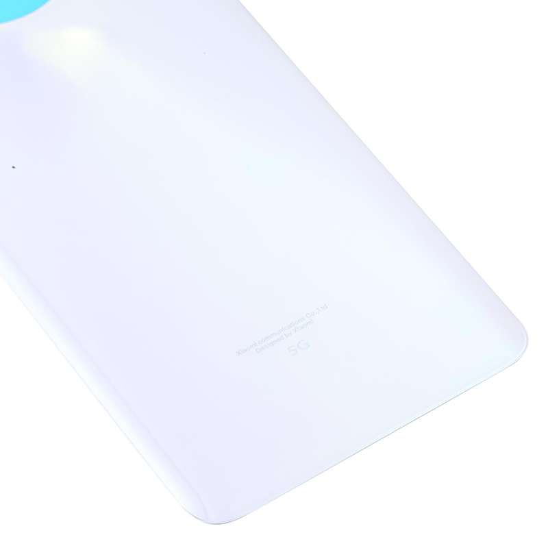 Glass Battery Back Cover for Xiaomi Redmi Note 9 Pro 5G/Mi 10T Lite 5G(White)
