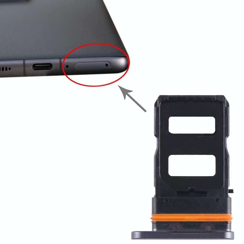 For Xiaomi 12 Pro SIM Card Tray + SIM Card Tray (Black)