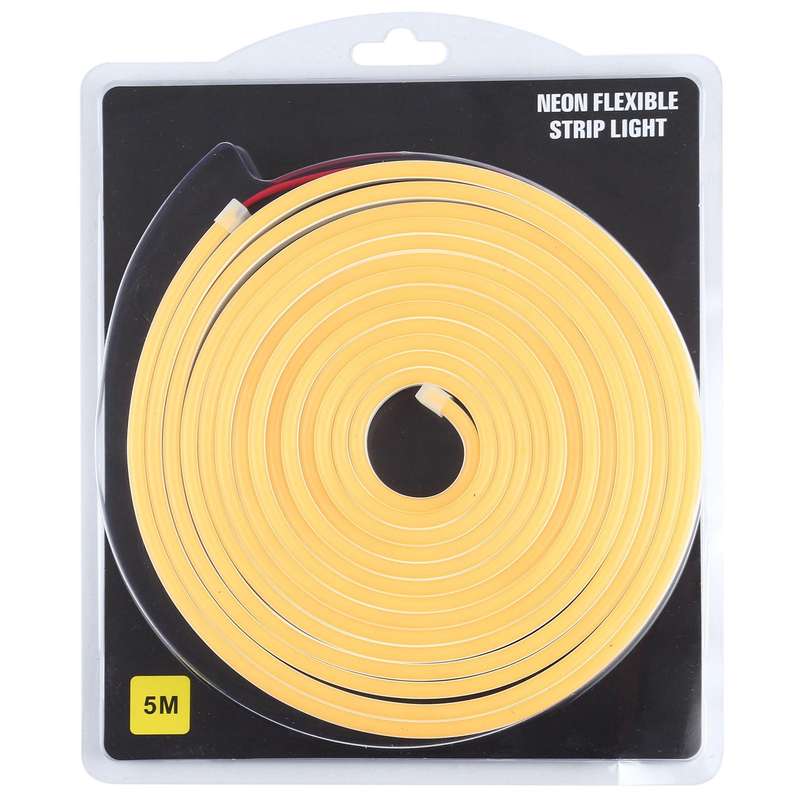 CJ-1206 12V 6A 5m IP65 Waterproof Silicone Neon LED Strip Light(Yellow)