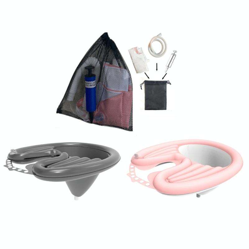 Household Pregnant And Elderly Recline Shampoo Basin Hair Care, Color: Black+Drain Pocket