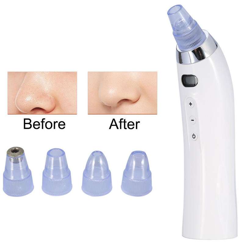 Face Pore Cleaner Blackhead Remover Vacuum Comedo Suction Diamond Dermabrasion Facial Cleaning Be...