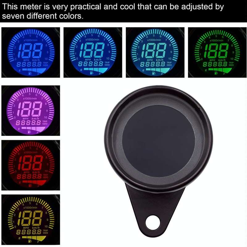 CS-636B1 Motorcycle Multi-functional Modification Instrumentation Motorcycle Odometer Speedometer...