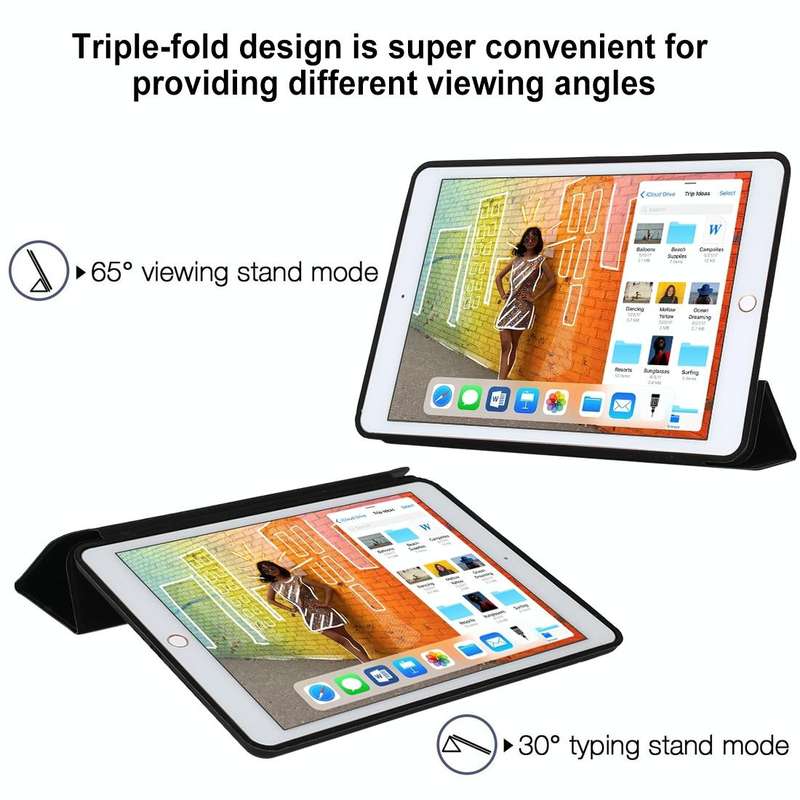 For iPad Air 3 10.5 inch Horizontal Flip Smart Leather Case with Three-folding Holder(Red)