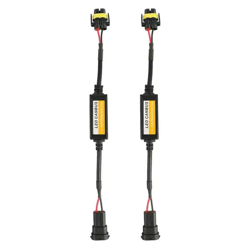 2 PCS H11/H8/H9/H16/5202 Car Auto LED Headlight Canbus Warning Error-free Decoder Adapter for DC ...