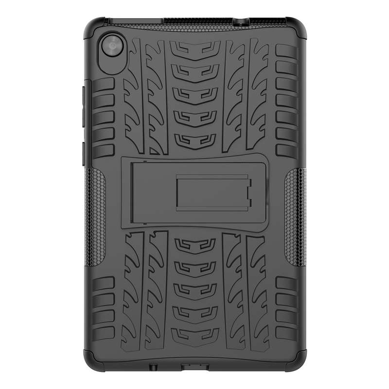 For Lenovo Tab M8 3rd Gen 8506 / M8 HD 8505 Tire Texture Shockproof TPU+PC Tablet Case with Holde...