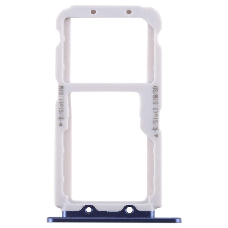 SIM Card Tray + SIM Card Tray / Micro SD Card for Huawei Honor View 10 / V10(Blue)