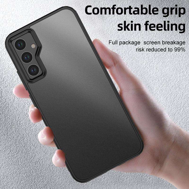 For Samsung Galaxy A34 Armor Clear TPU Hard PC Phone Case(Clear)