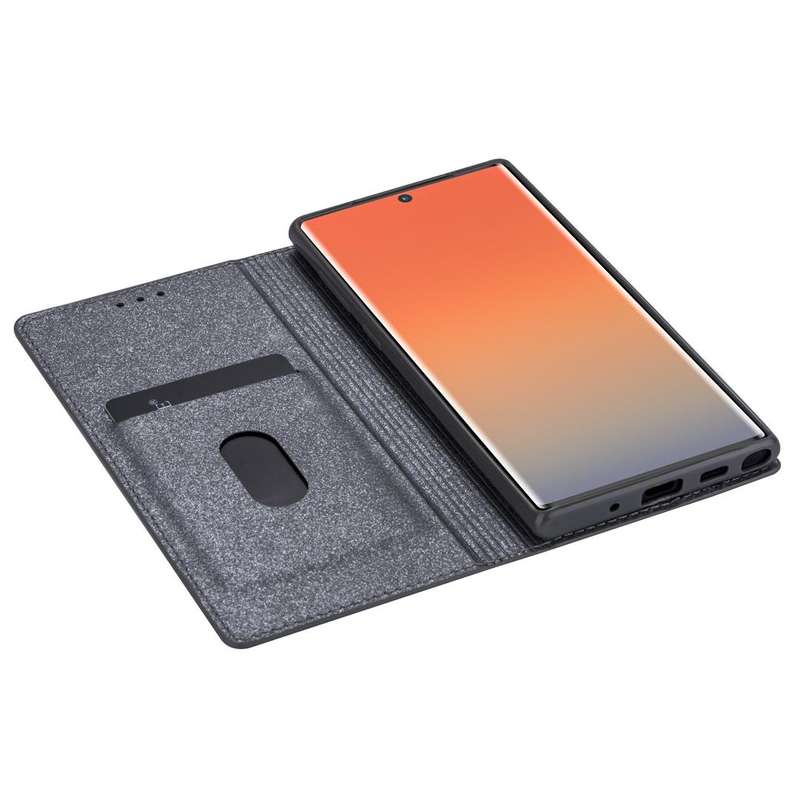 For Samsung Galaxy Note 10 Plus Ultrathin Glitter Magnetic Horizontal Flip Leather Case with Hold...