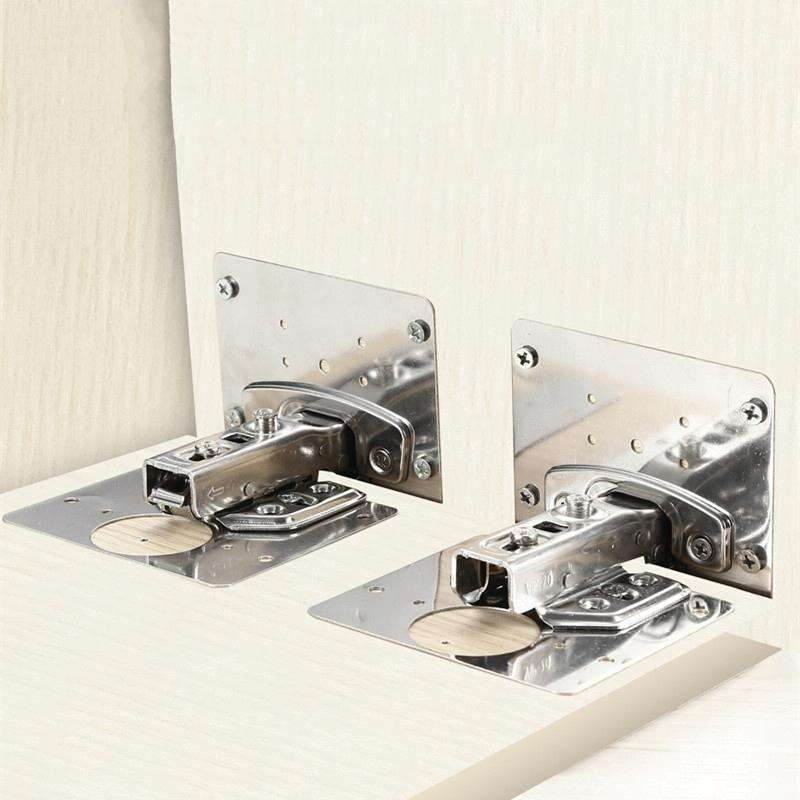 304 Stainless Steel Hinge Hydraulic Damping Mute Thickening Buffer Hinge (Set)