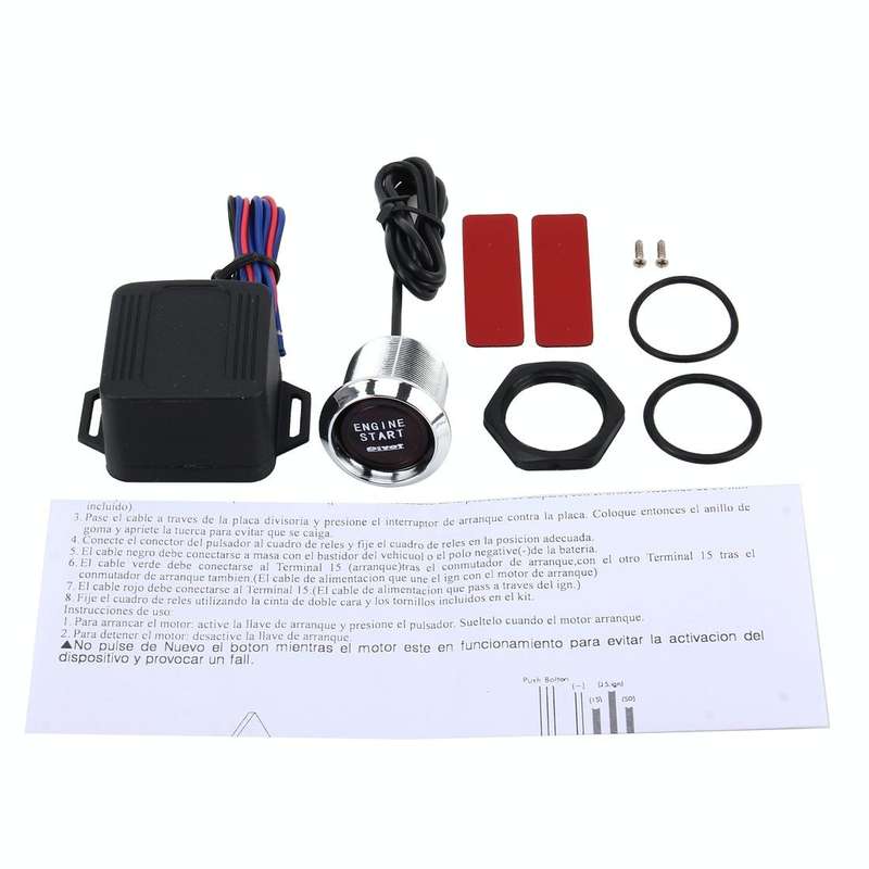 One-button Start Starter Switch with Illumination Engine Start Pivot Illumination Starter with Re...
