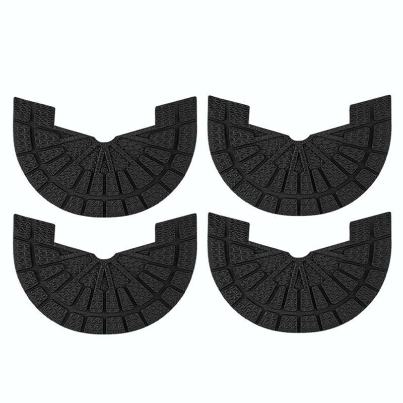 2 Pairs Thickened Rubber Sole Heel Wear-Resistant Non-Slip Patch, Size: 39-40cm(Black)
