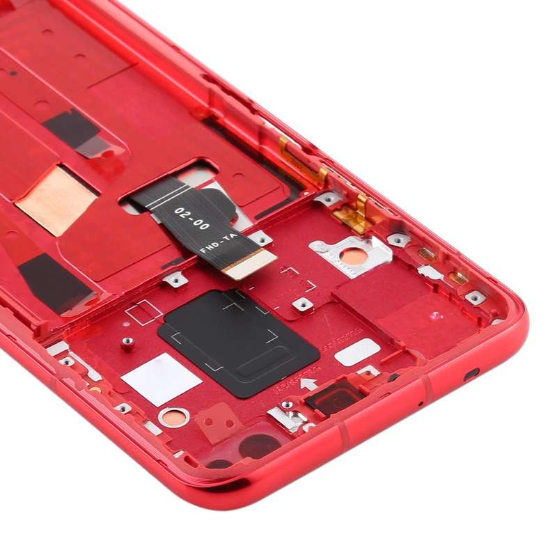 OEM LCD Screen for Huawei Nova 6 5G Digitizer Full Assembly with Frame(Red)