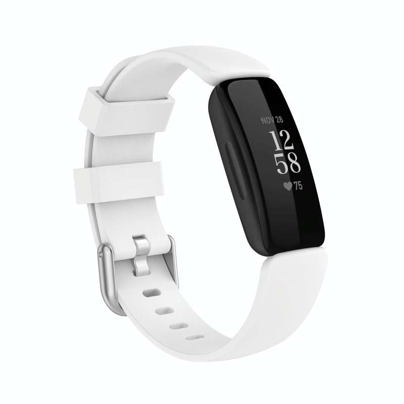 For Fitbit Inspire 2 TPE Watch Band, Size:S(White)