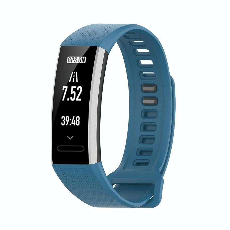 For Huawei Band 2 Pro / Band 2 / ERS-B19 / ERS-B29 Sports Bracelet Silicone Watch Band(Midnight B...