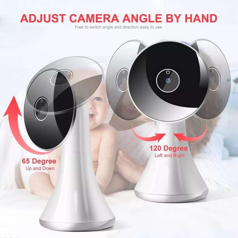 VB606 Smart Watch Style Baby Monitor Portable 2.4Ghz Wireless Video Baby Cry Alarm Mic Camera(US ...
