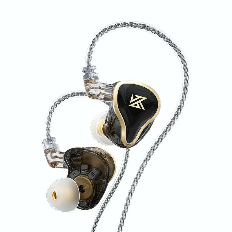 KZ ZAS 16-unit Ring Iron In-ear Wired Earphone, Standard Version(Black)