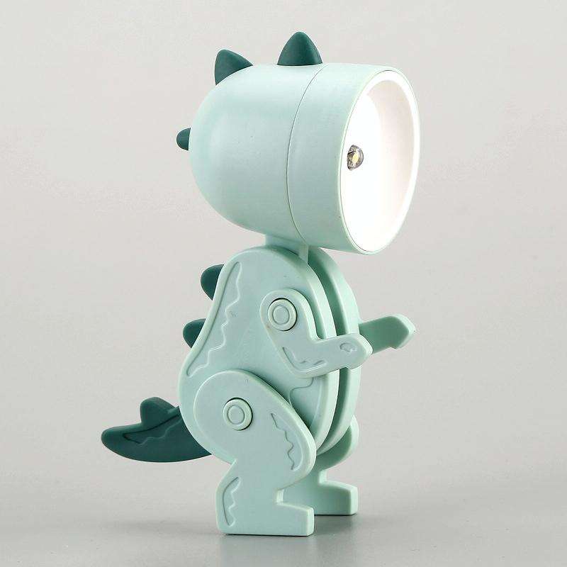 TL-23 LED Mini Foldable Cartoon Desk Lamp Pet Shape Decoration Table Lamp, Spec: Dinosaur (Light ...