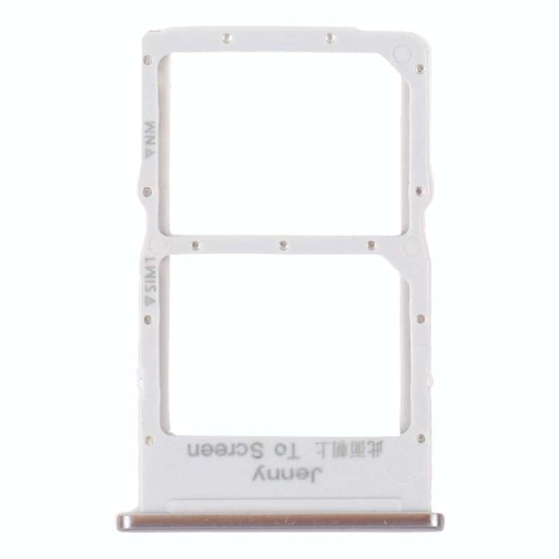 SIM Card Tray + NM Card Tray for Huawei Nova 7i (Silver)
