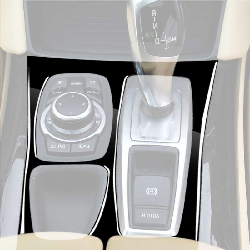 Car Right Drive Gear Panel US Version Decorative Sticker for BMW X5 E70 2008-2013 / X6 E71 2009-2...