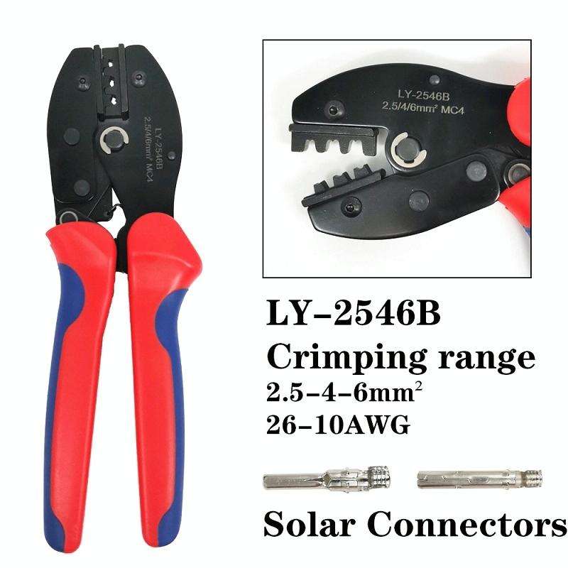 Photovoltaic Connector Crimping Pliers Solar Panel Installation Tools, Model: LY-2546b