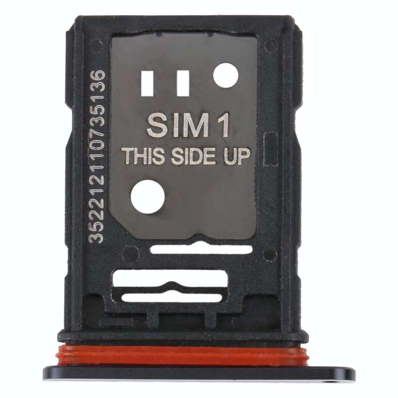 For TCL 10 Pro Original SIM Card Tray + SIM / Micro SD Card Tray(Black)