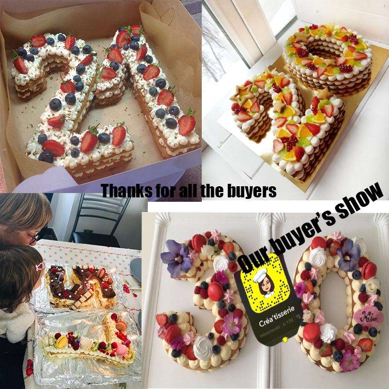 2 PCS Numbers Cake Mold Cake Decorating Tools(1#58149)