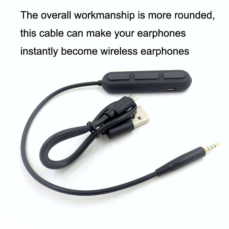 For BOSE QC25 / OE2 / QC35 / AKG / Y50 / Y40 Headphones Bluetooth Cable(Black)