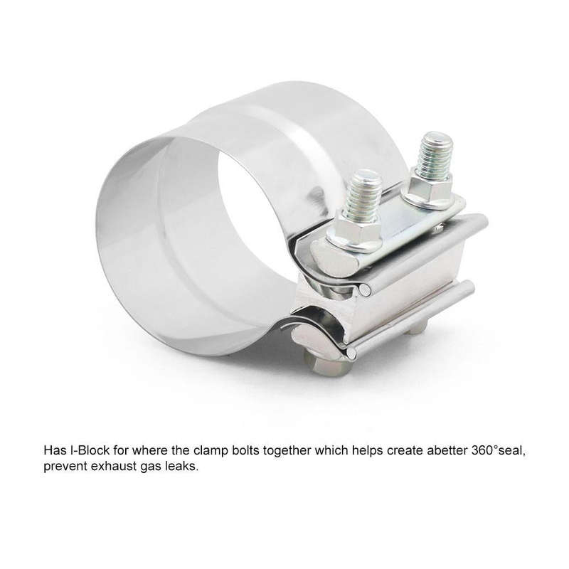 2.75 inch Car Turbo Exhaust Downpipe Stainless Steel Lap Joint Band Clamp