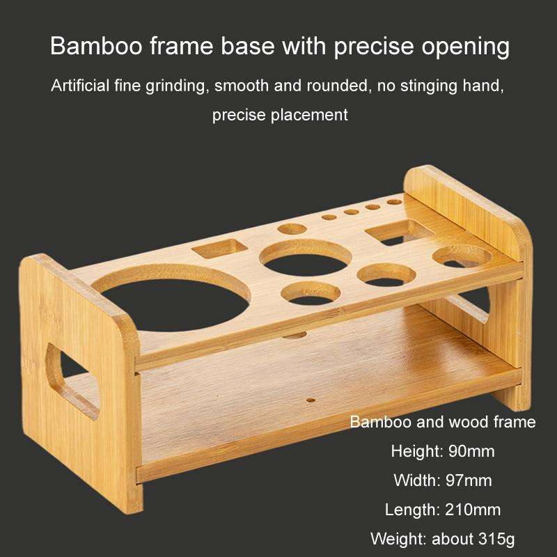 750ml 12 In 1 Stainless Steel Bartender Wooden Stand Set Cocktail Bartending Tools