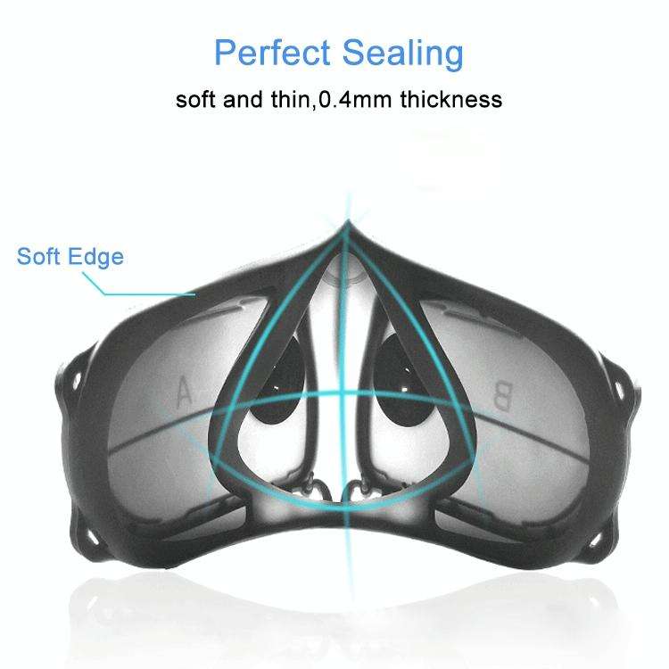 Silicone Protective Reusable PM2.5 KN95 Respirator Mask Replaceable Filter Antivirus Anti-fog Fac...
